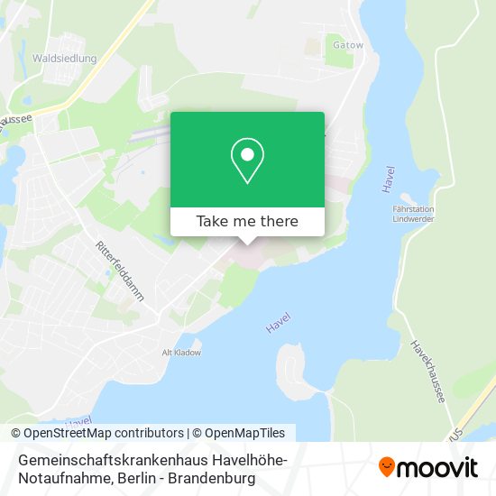 Gemeinschaftskrankenhaus Havelhöhe-Notaufnahme map