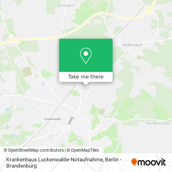Карта Krankenhaus Luckenwalde-Notaufnahme