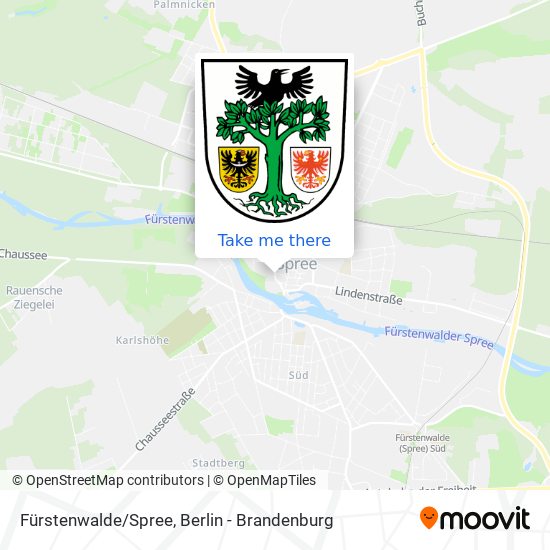 Карта Fürstenwalde/Spree