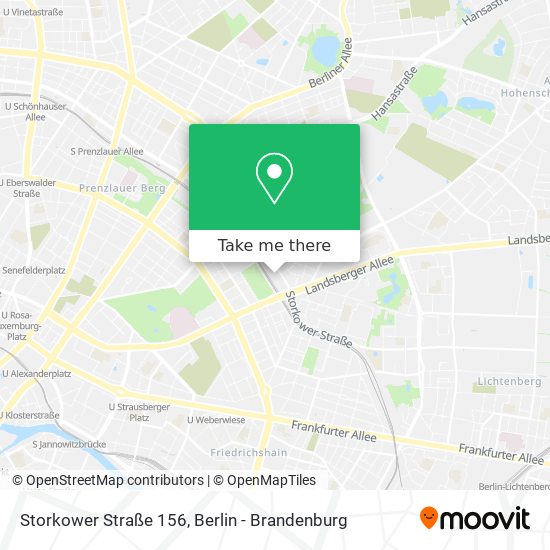 Storkower Straße 156 map