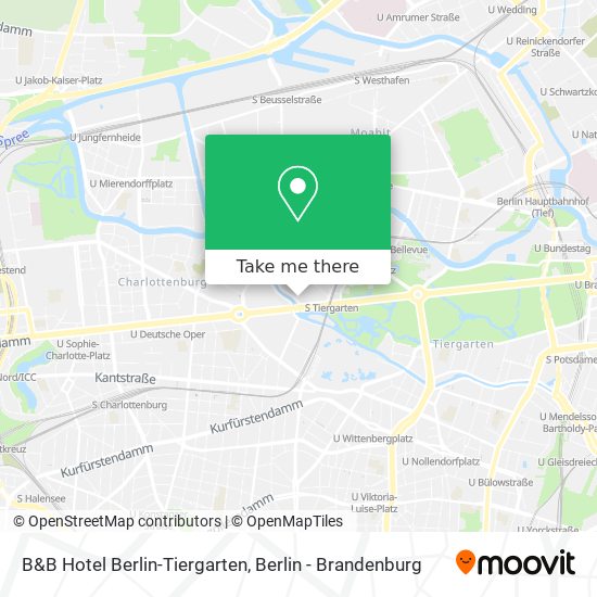 B&B Hotel Berlin-Tiergarten map