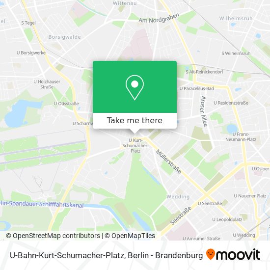 Карта U-Bahn-Kurt-Schumacher-Platz