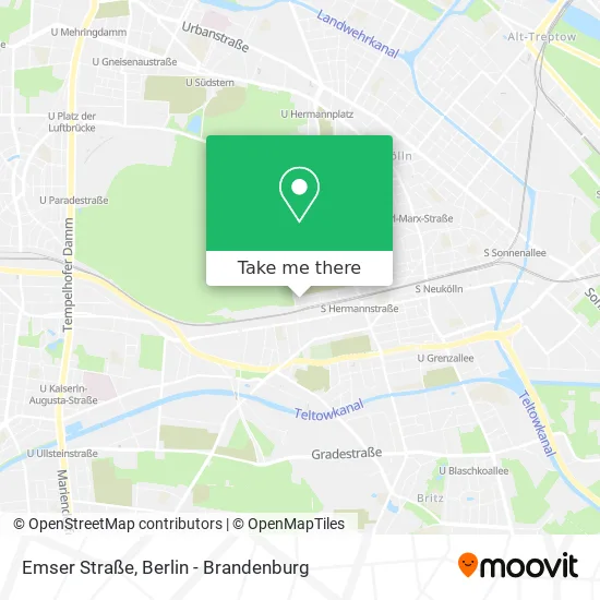 Карта Emser Straße