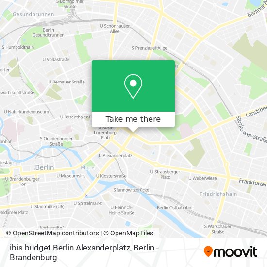 ibis budget Berlin Alexanderplatz map