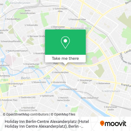 Карта Holiday Inn Berlin-Centre Alexanderplatz