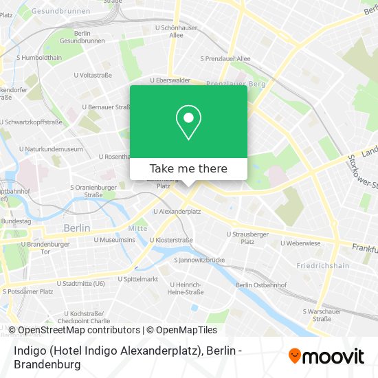 Indigo (Hotel Indigo Alexanderplatz) map