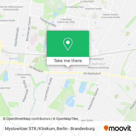 Myslowitzer STR./Klinikum map