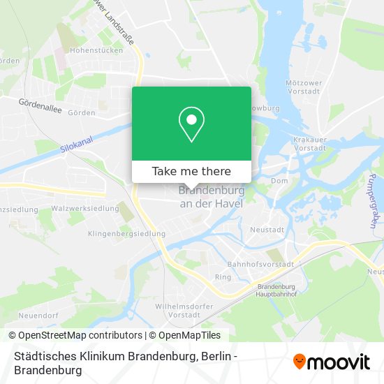 Städtisches Klinikum Brandenburg map