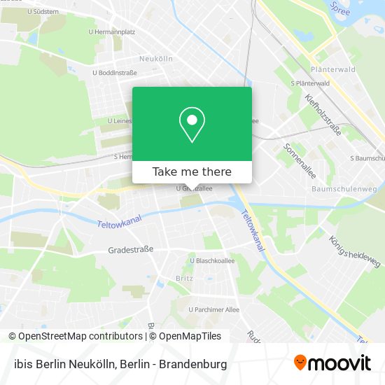 Карта ibis Berlin Neukölln