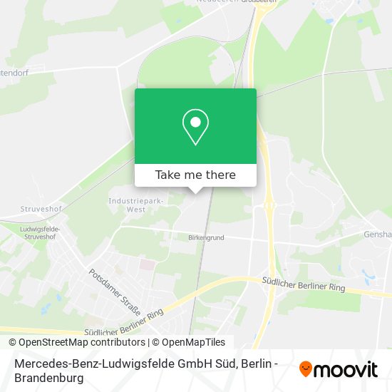 Карта Mercedes-Benz-Ludwigsfelde GmbH Süd