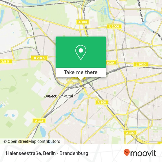 Halenseestraße map
