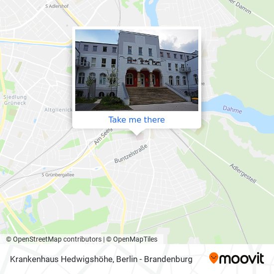 Krankenhaus Hedwigshöhe map