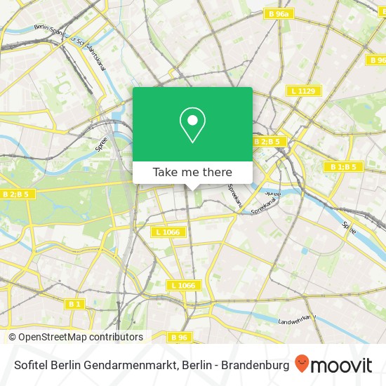 Sofitel Berlin Gendarmenmarkt map