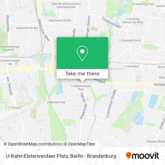 Карта U-Bahn-Elsterwerdaer Platz