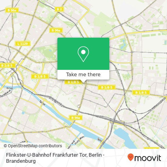 Карта Flinkster-U-Bahnhof Frankfurter Tor