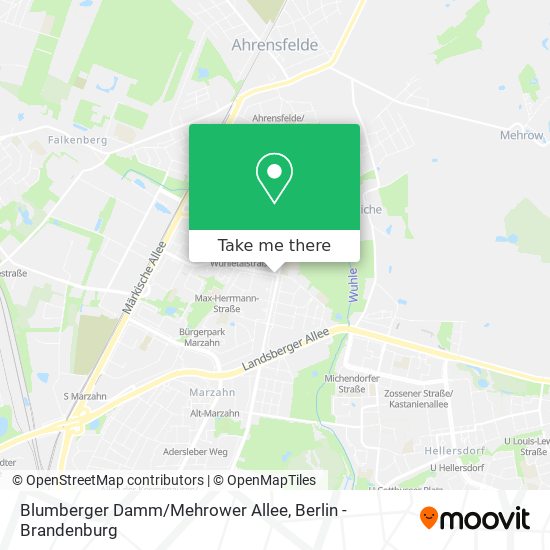 Карта Blumberger Damm/Mehrower Allee