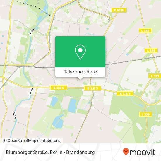 Карта Blumberger Straße