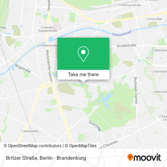 Карта Britzer Straße