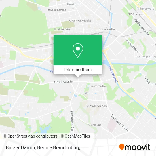 Карта Britzer Damm