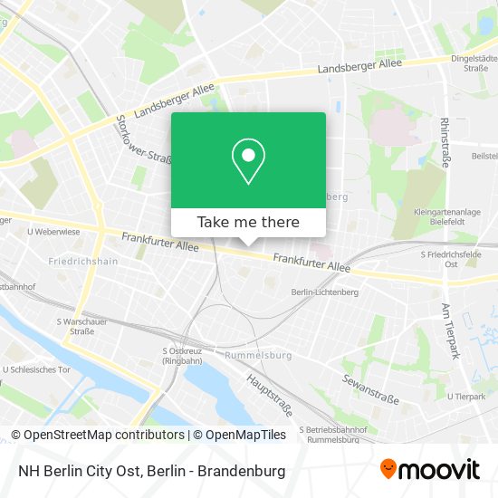 NH Berlin City Ost map