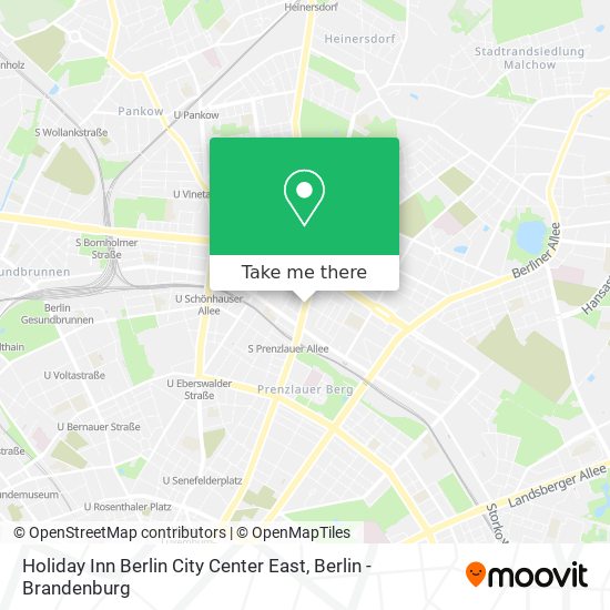 Holiday Inn Berlin City Center East map