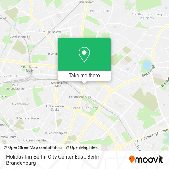 Карта Holiday Inn Berlin City Center East