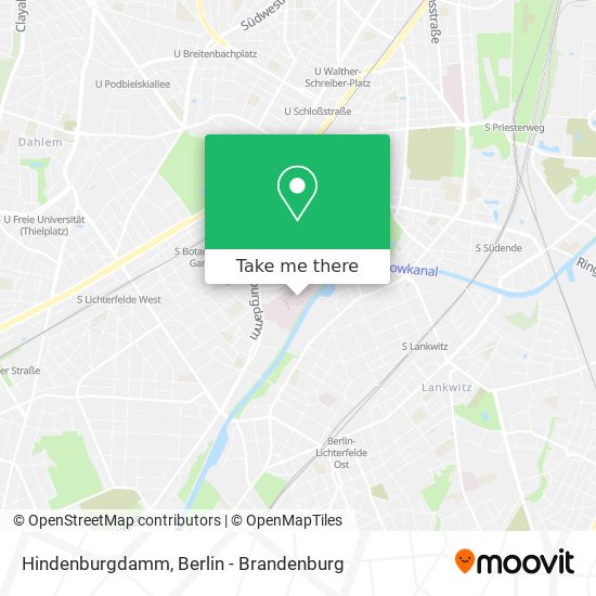 Hindenburgdamm map