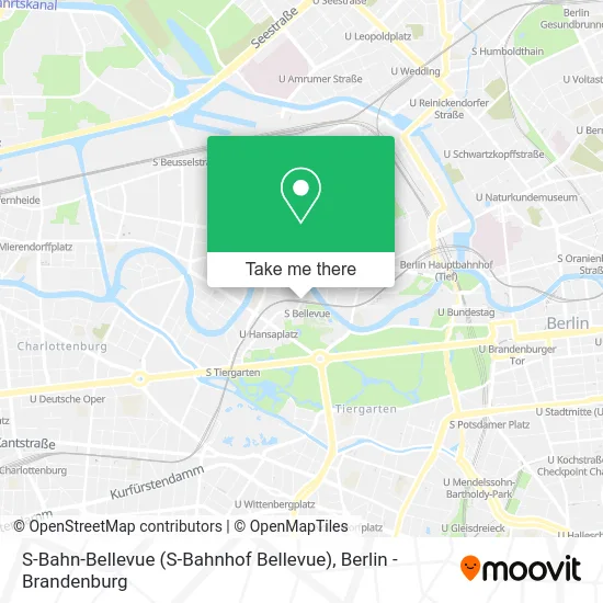 Карта S-Bahn-Bellevue (S-Bahnhof Bellevue)