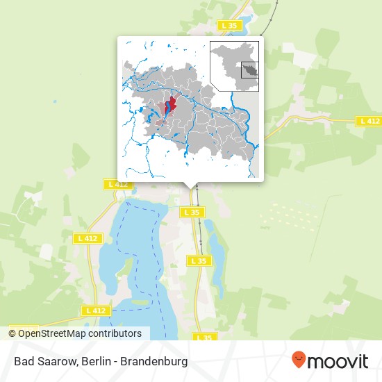 Карта Bad Saarow