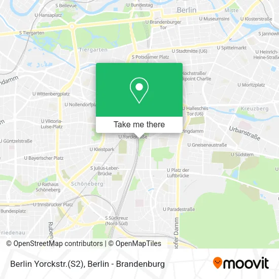 Карта Berlin Yorckstr.(S2)