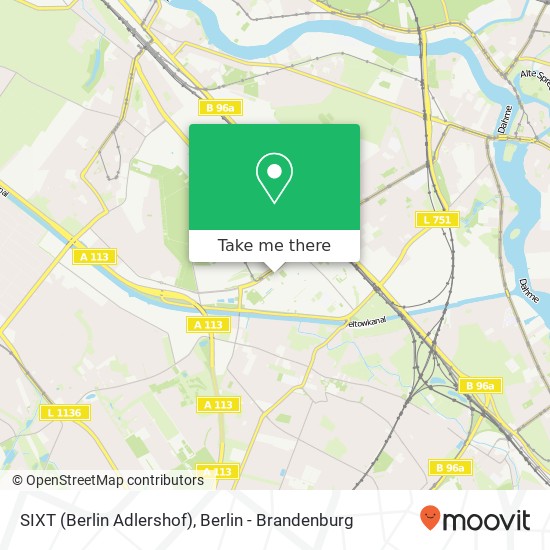 SIXT (Berlin Adlershof) map