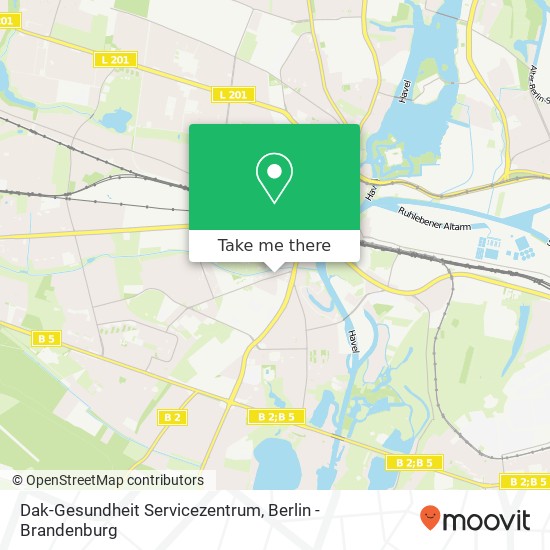 Dak-Gesundheit Servicezentrum map