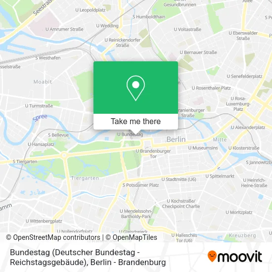 Карта Bundestag (Deutscher Bundestag - Reichstagsgebäude)