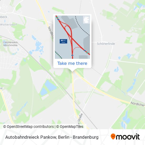 Autobahndreieck Pankow map
