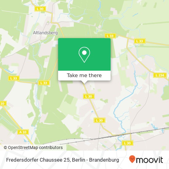 Fredersdorfer Chaussee 25 map