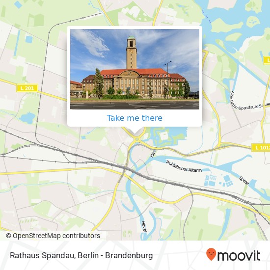 Rathaus Spandau map