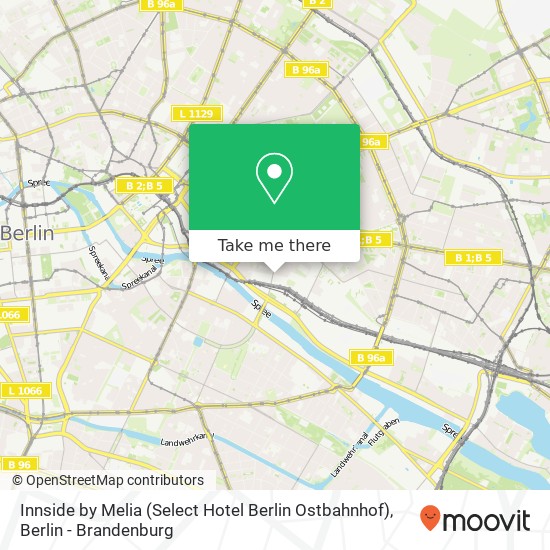 Innside by Melia (Select Hotel Berlin Ostbahnhof) map