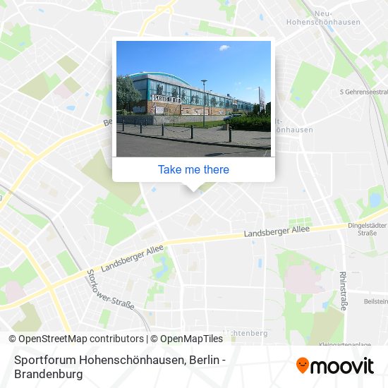 Карта Sportforum Hohenschönhausen