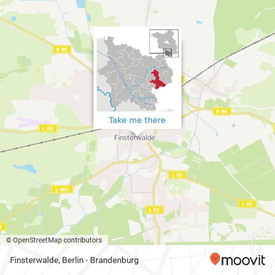 Карта Finsterwalde
