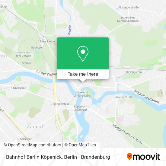 Карта Bahnhof Berlin Köpenick