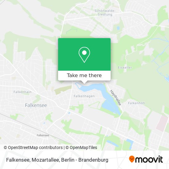 Falkensee, Mozartallee map