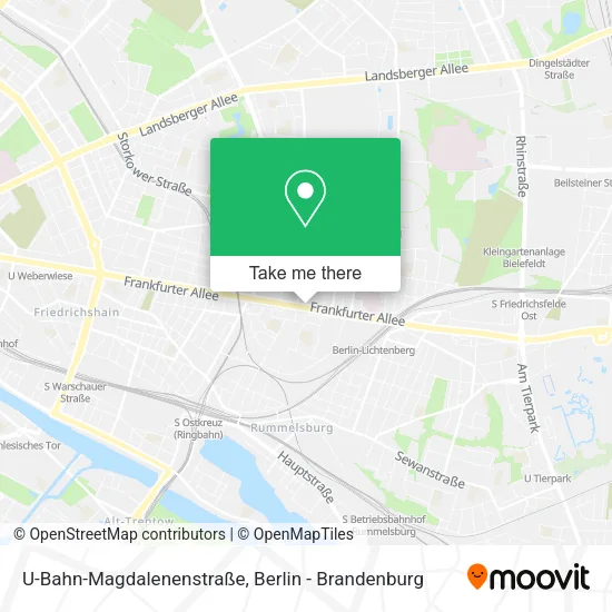 Карта U-Bahn-Magdalenenstraße