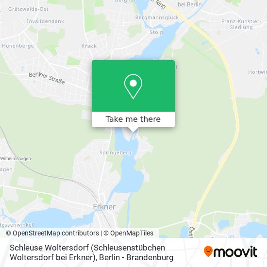 Карта Schleuse Woltersdorf (Schleusenstübchen Woltersdorf bei Erkner)