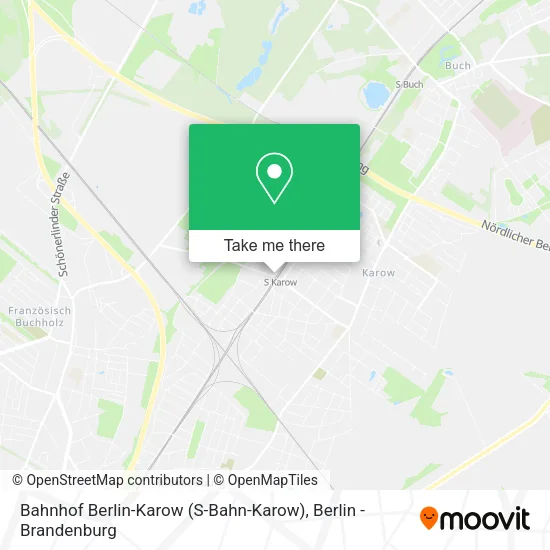 Карта Bahnhof Berlin-Karow (S-Bahn-Karow)