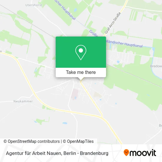 Карта Agentur für Arbeit Nauen
