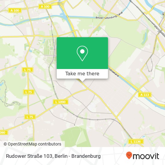 Rudower Straße 103 map