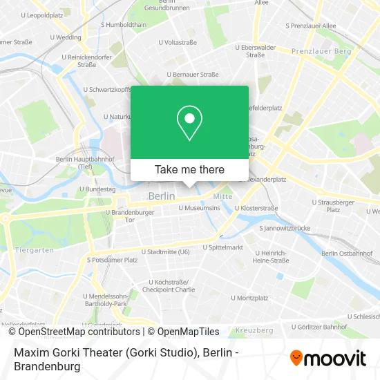 Карта Maxim Gorki Theater (Gorki Studio)