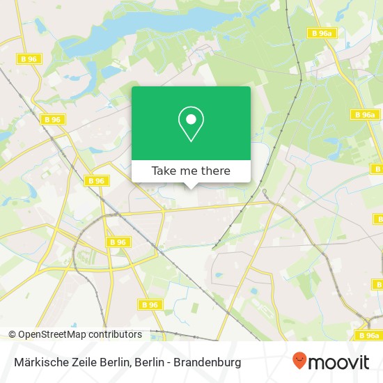 Карта Märkische Zeile Berlin