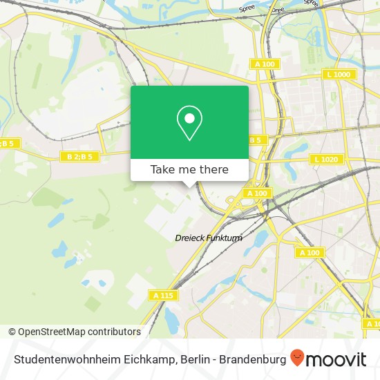 Studentenwohnheim Eichkamp map