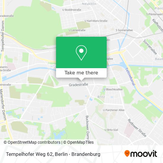 Tempelhofer Weg 62 map
